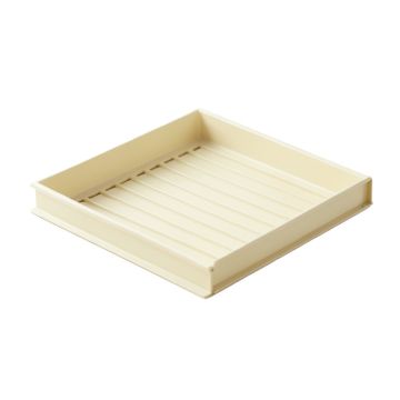 Flint Canyon Empty Under-Desk Cable Tray - Cream (synthetic illustration; no displayed measurements)