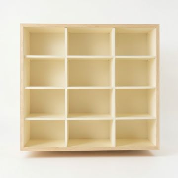 Clay Bluff Empty Mug-Storage Cabinet Insert - Cream (synthetic illustration; no displayed measurements)