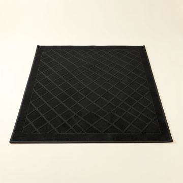 Ridge Bridge Rectangular Area Rug - Black (synthetic illustration; no displayed measurements)