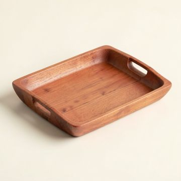 Ash Bluff Serving Tray - Terracotta (synthetic illustration; no displayed measurements)