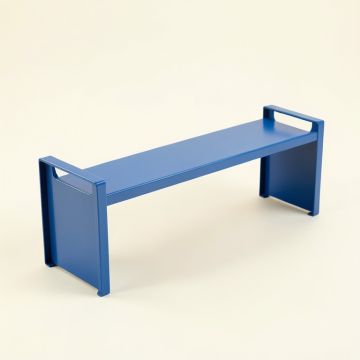 Ridge Dale Narrow Outdoor Storage Bench - Blue (synthetic illustration; no displayed measurements)