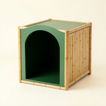 Glen Falls Empty Furniture-Style Litter Enclosure - Green (synthetic illustration; no displayed measurements)