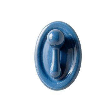 Linden Branch Wall-Mounted Robe Hook - Blue