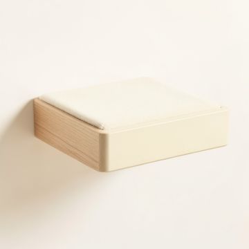 Laurel Bluff Wall-Mounted Cat Perch - Cream (synthetic illustration; no displayed measurements)