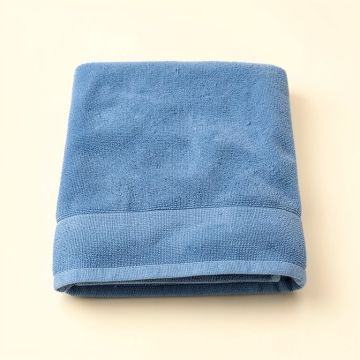 Vale Bridge Bath Towel - Blue (synthetic illustration; no displayed measurements)