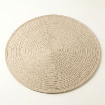 Brook Branch Round Area Rug - Beige (synthetic illustration; no displayed measurements)