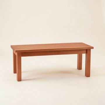 Cove Edge Indoor Bench - Terracotta (synthetic illustration; no displayed measurements)