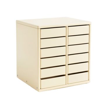 Dune Canyon Small-Parts Storage Drawer Cabinet - Cream