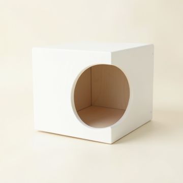 Birch Bridge Wall-Mounted Cat Perch - White (synthetic illustration; no displayed measurements)