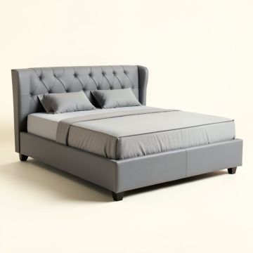 Silveira Queen Tufted Upholstered Low Profile Standard Bed (synthetic illustration; no displayed measurements)