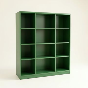 Slate Bridge Freestanding Bookcase - Green (synthetic illustration; no displayed measurements)
