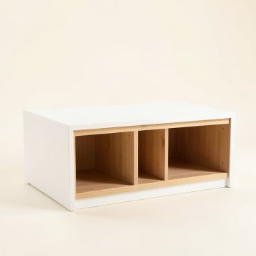Cove Bridge Shoe Storage Bench - White (synthetic illustration; no displayed measurements)