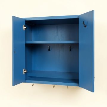 Moss Bridge Empty Mug-Storage Cabinet Insert - Blue (synthetic illustration; no displayed measurements)