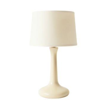 Sage Bluff Table Lamp With A Plain Fabric Shade - Cream