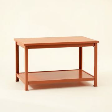 Spruce Crossing Empty Workshop Workbench - Terracotta (synthetic illustration; no displayed measurements)