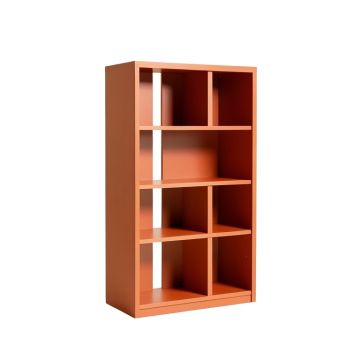 Ridge Crest Freestanding Bookcase - Terracotta