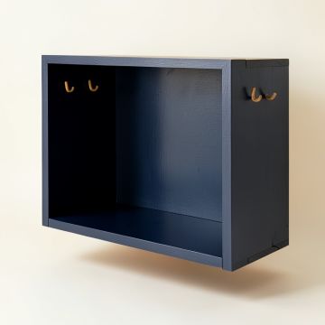 Flint Branch Empty Mug-Storage Cabinet Insert - Navy (synthetic illustration; no displayed measurements)