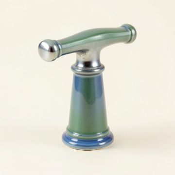 English Trellis Design On Antiqueceramic Handle Insets And Skirts For Bath Faucets (synthetic illustration; no displayed measurements)