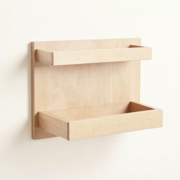 Bay Brook Empty Wall-Mounted Tool Organizer Panel - Beige (synthetic illustration; no displayed measurements)