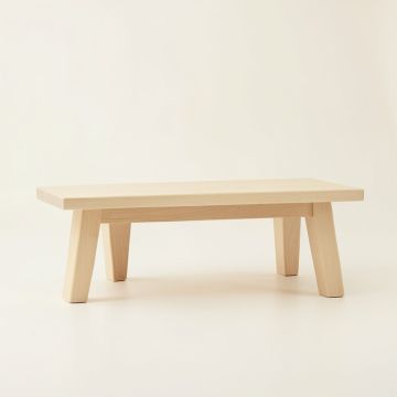 Slate Canyon Indoor Bench - Ivory (synthetic illustration; no displayed measurements)