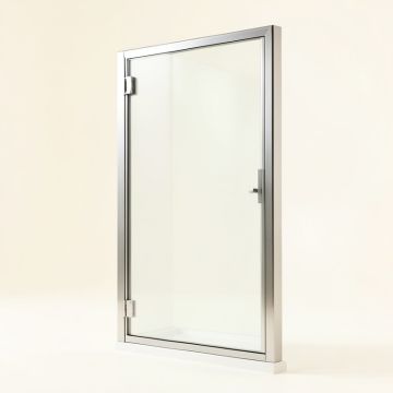 60 '' W X 62 '' H Semi-Frameless Tub Door (synthetic illustration; no displayed measurements)