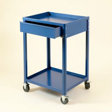 Summit Arc Empty Rolling Workshop Cart - Blue (synthetic illustration; no displayed measurements)