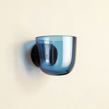 Vale Bridge Wall Sconce Mounted On A Plain Wall - Blue (synthetic illustration; no displayed measurements)