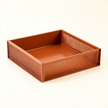 Pine Crest Empty Under-Desk Cable Tray - Terracotta (synthetic illustration; no displayed measurements)