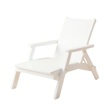 Stone Brook Outdoor Lounge Chair - White (synthetic illustration; no displayed measurements)