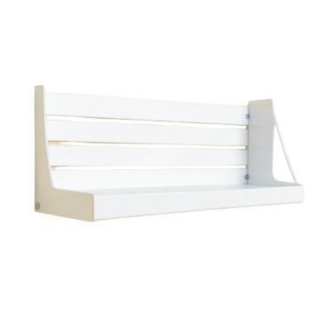 Birch Bridge Wall-Mounted Entryway Organizer Shelf - White