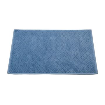 Hazel Branch Bath Mat - Blue