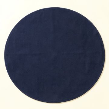 Olive Arc Round Area Rug - Navy (synthetic illustration; no displayed measurements)
