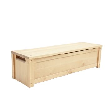 Moss Crest Narrow Outdoor Storage Bench - Beige