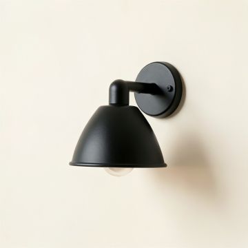 Hazel Branch Wall Sconce Mounted On A Plain Wall - Black (synthetic illustration; no displayed measurements)