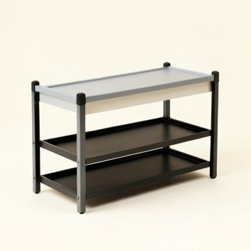 60 Pair Stackable Shoe Rack (synthetic illustration; no displayed measurements)