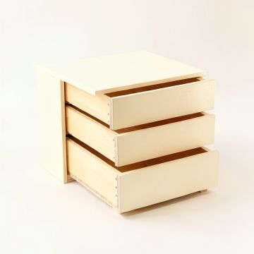 Clay Fold Under-Desk Drawer Unit - Cream (synthetic illustration; no displayed measurements)