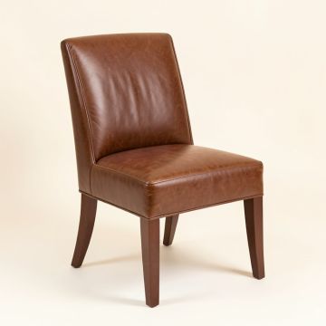 Mccrady Genuine Leather Upholstered Dining Chair (synthetic illustration; no displayed measurements)