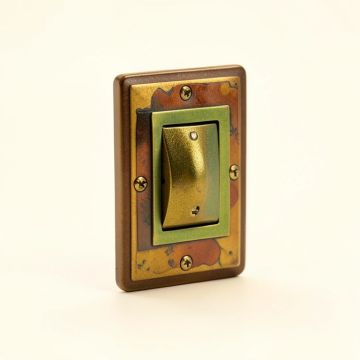 Flower Girl Mexican Art Colorful Single Toggle Light Switch (synthetic illustration; no displayed measurements)