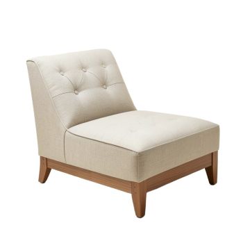 Carlin Tufted Armless Chaise Lounge