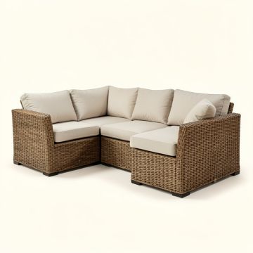 Tyrone Patio Sectional With Cushion (synthetic illustration; no displayed measurements)