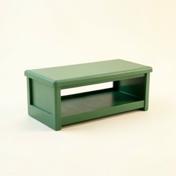 Birch Bridge Narrow Outdoor Storage Bench - Green (synthetic illustration; no displayed measurements)