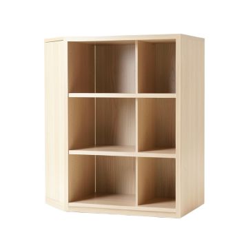 Cliff Crest Freestanding Bookcase - Beige (synthetic illustration; no displayed measurements)
