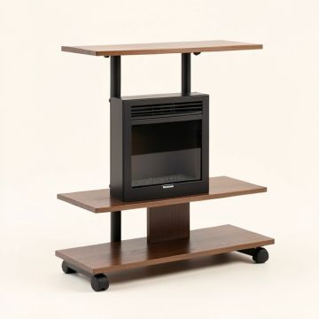 Wrightson Tv Stand For Tvs Up To 65 '' Electric Fireplace Included (synthetic illustration; no displayed measurements)