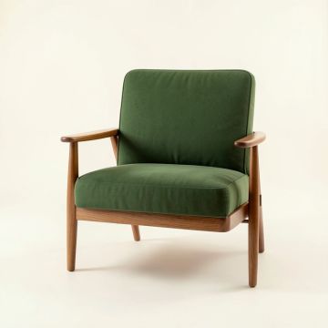 Maple Bluff Upholstered Armchair - Green (synthetic illustration; no displayed measurements)