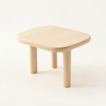 Clay Bluff Compact Balcony Table - Beige (synthetic illustration; no displayed measurements)