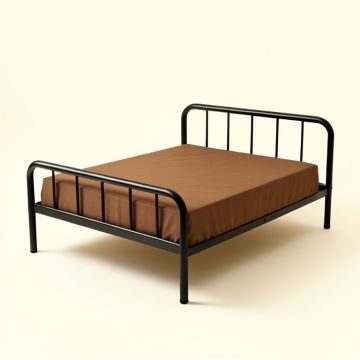 Metal Twin Platform Bed (synthetic illustration; no displayed measurements)