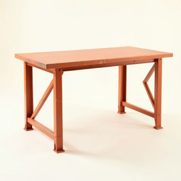 Summit Arc Empty Workshop Workbench - Terracotta (synthetic illustration; no displayed measurements)