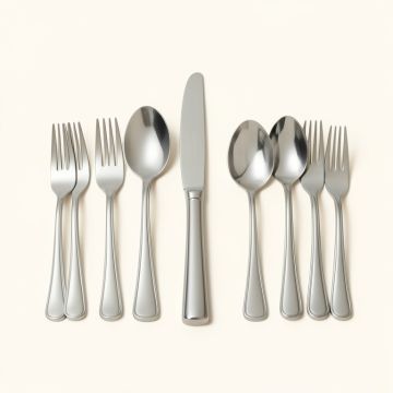 Aliene Cutlery 60 Piece 18/10 Stainless Steel Flatware Set , Service For 12 (synthetic illustration; no displayed measurements)