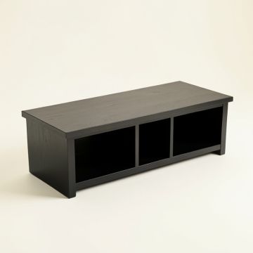Lake Canyon Shoe Storage Bench - Black (synthetic illustration; no displayed measurements)