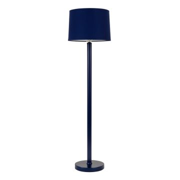 Olive Branch Floor Lamp With A Plain Fabric Shade - Navy (synthetic illustration; no displayed measurements)